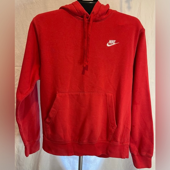 Nike Other - Men’s Nike Sportswear Club Fleece Red Pullover Hoodie Small